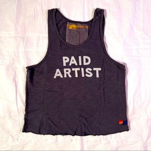 🤑 Aviator Nation RARE “Paid Artist” Slub Tank - Adult S
